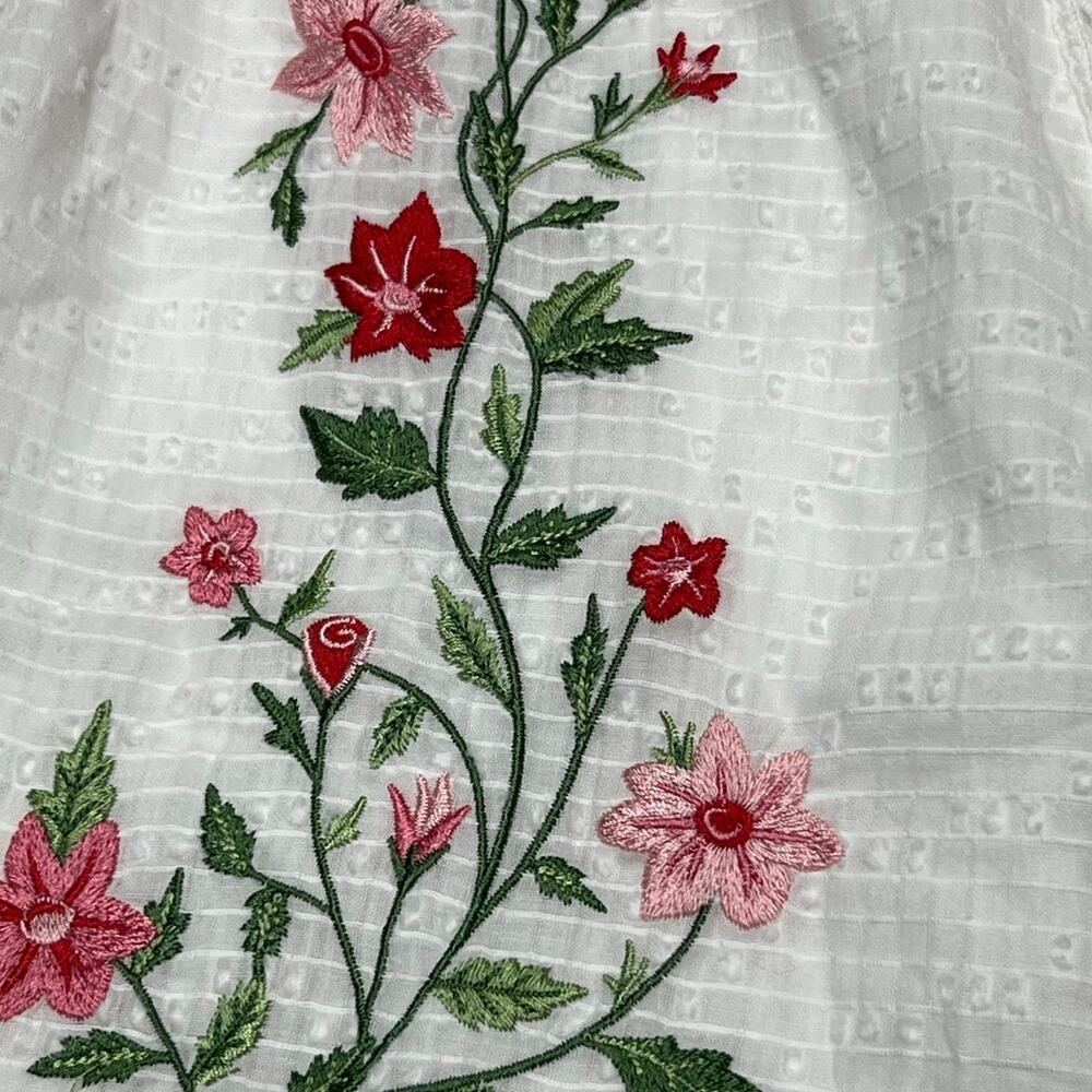 Altar'd State Embroidered Cotton Mini Dress Puff Sleeve Romantic Small NWOT - Picture 7 of 11